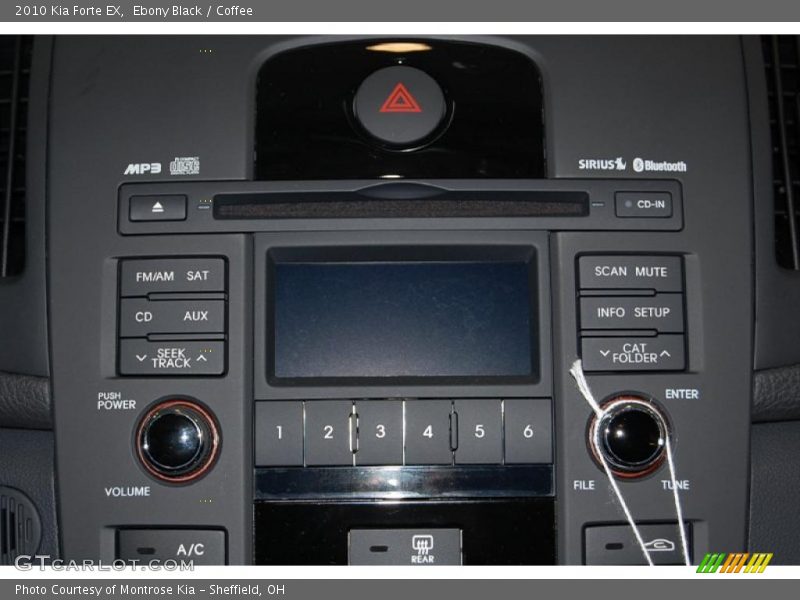 Ebony Black / Coffee 2010 Kia Forte EX