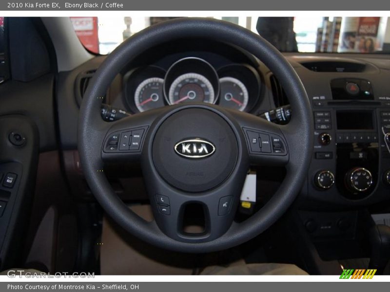 Ebony Black / Coffee 2010 Kia Forte EX