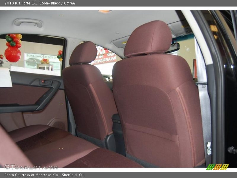 Ebony Black / Coffee 2010 Kia Forte EX