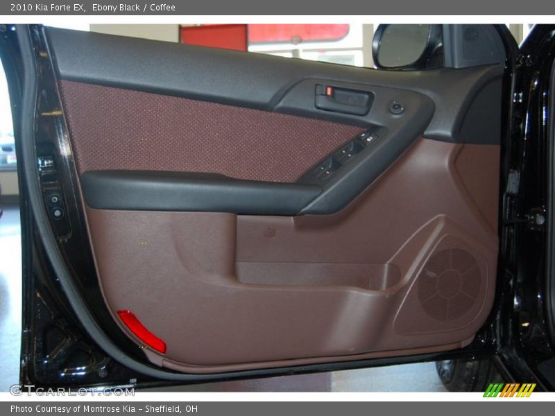 Ebony Black / Coffee 2010 Kia Forte EX