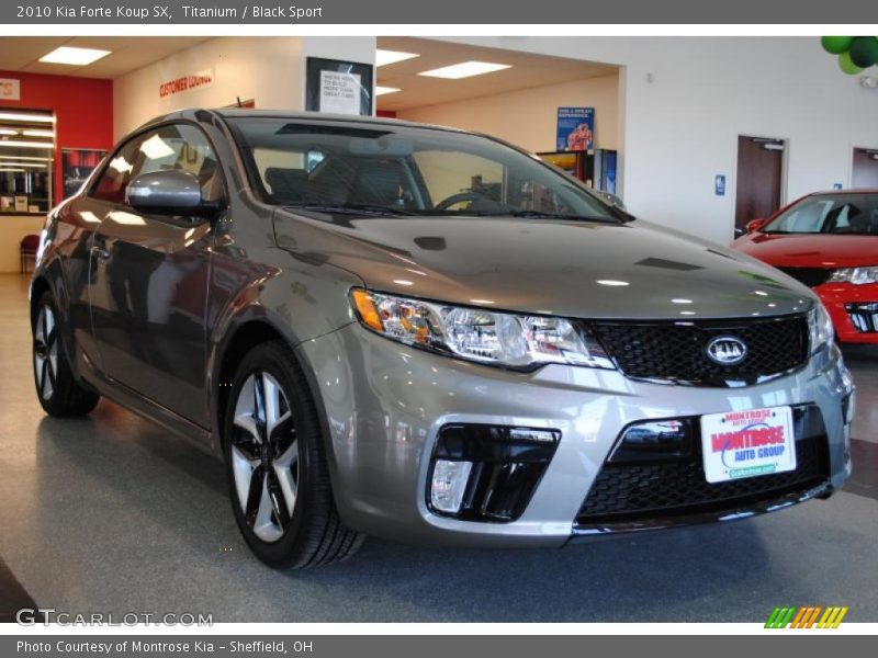 Titanium / Black Sport 2010 Kia Forte Koup SX