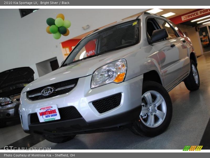 Bright Silver / Black 2010 Kia Sportage LX