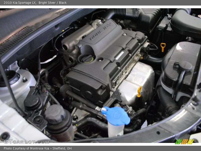 Bright Silver / Black 2010 Kia Sportage LX