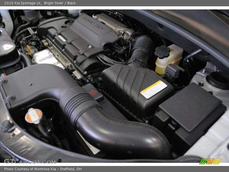 Bright Silver / Black 2010 Kia Sportage LX