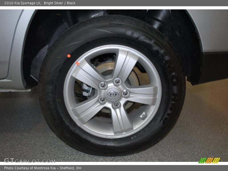 Bright Silver / Black 2010 Kia Sportage LX