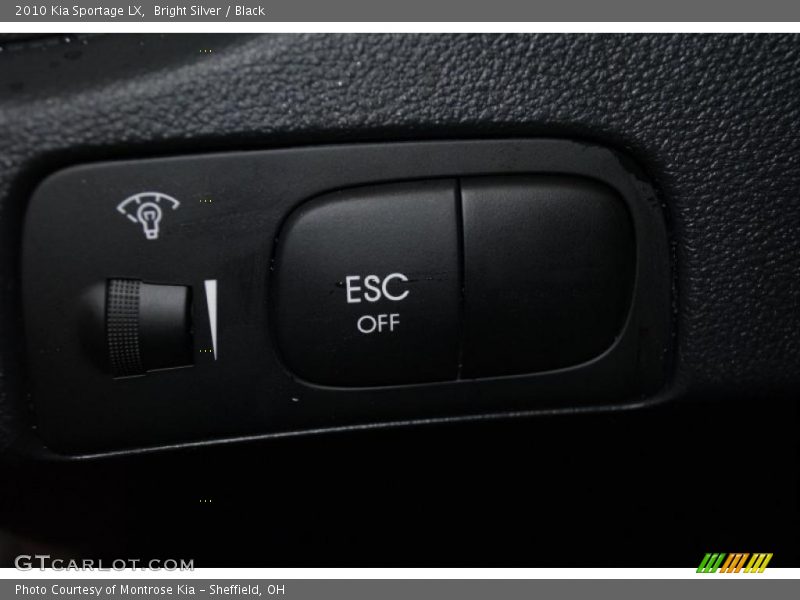 Bright Silver / Black 2010 Kia Sportage LX