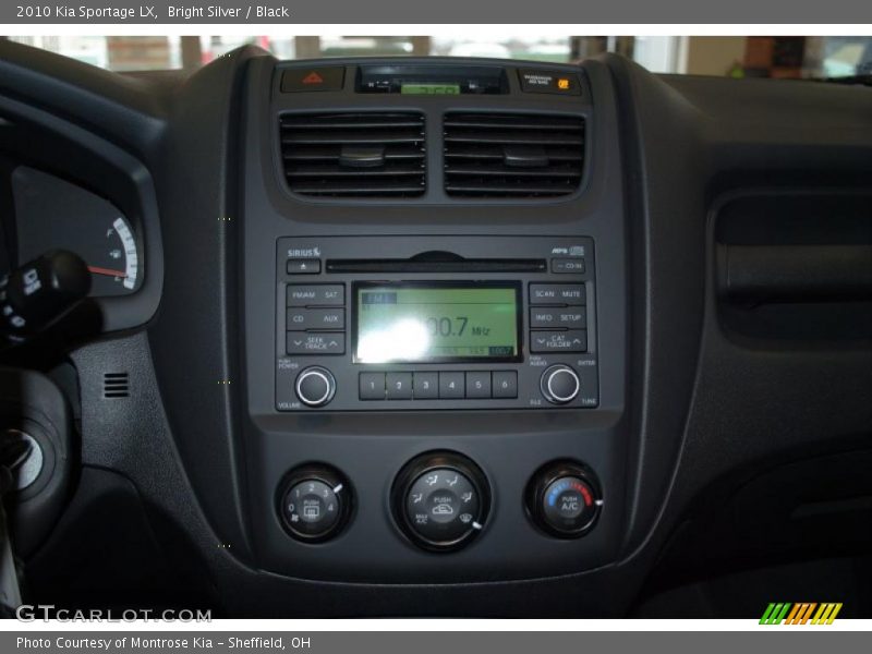 Bright Silver / Black 2010 Kia Sportage LX