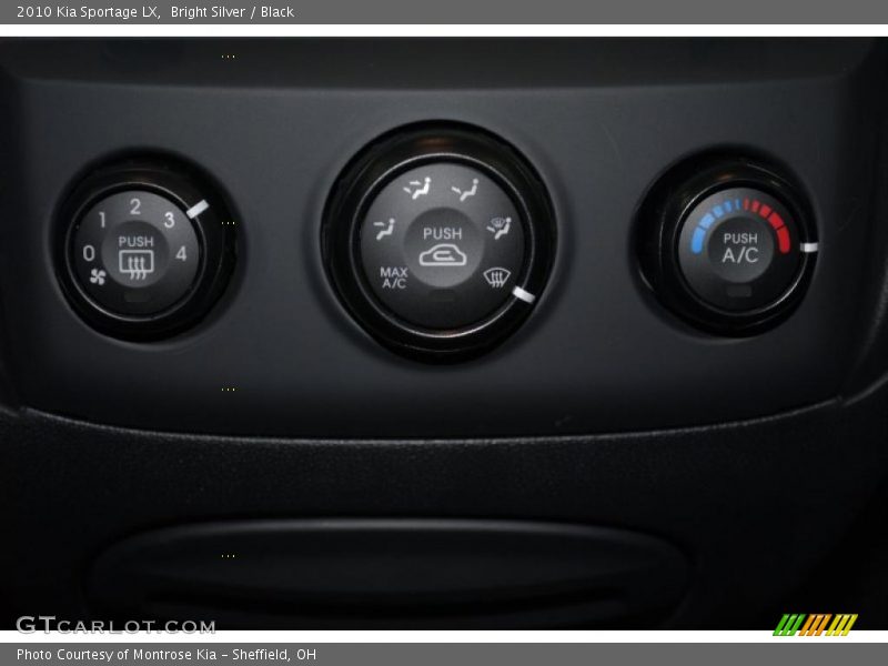 Bright Silver / Black 2010 Kia Sportage LX