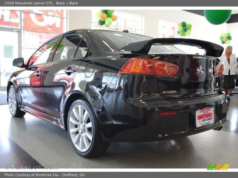 Black / Black 2008 Mitsubishi Lancer GTS