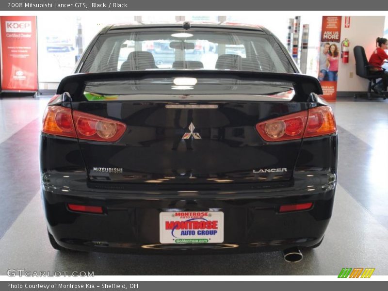 Black / Black 2008 Mitsubishi Lancer GTS