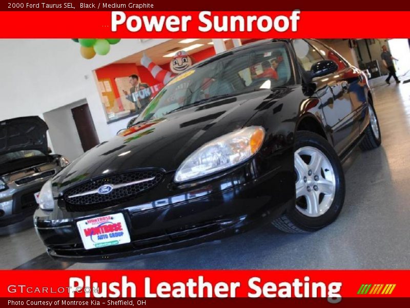 Black / Medium Graphite 2000 Ford Taurus SEL