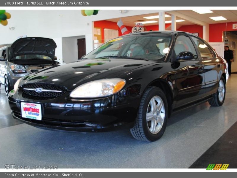 Black / Medium Graphite 2000 Ford Taurus SEL