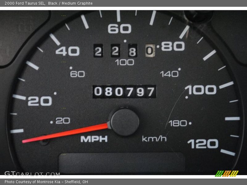 Black / Medium Graphite 2000 Ford Taurus SEL