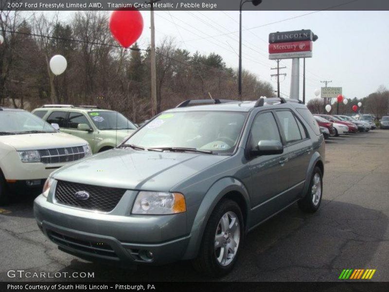 Titanium Green Metallic / Pebble Beige 2007 Ford Freestyle Limited AWD