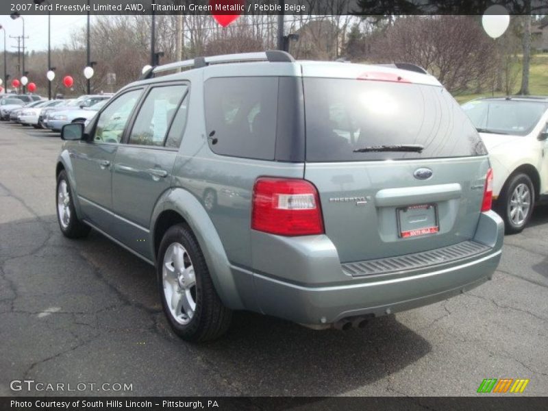Titanium Green Metallic / Pebble Beige 2007 Ford Freestyle Limited AWD