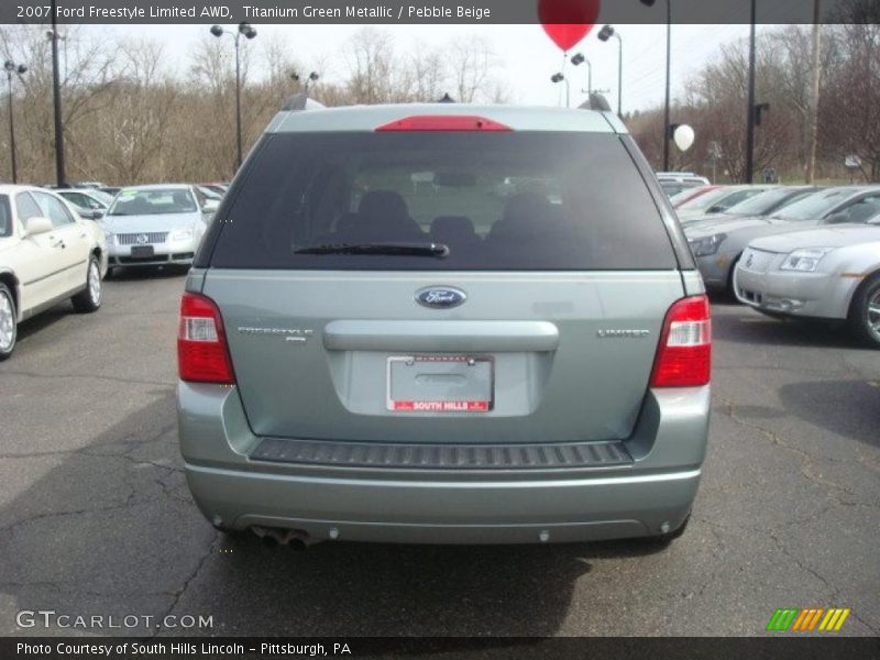Titanium Green Metallic / Pebble Beige 2007 Ford Freestyle Limited AWD