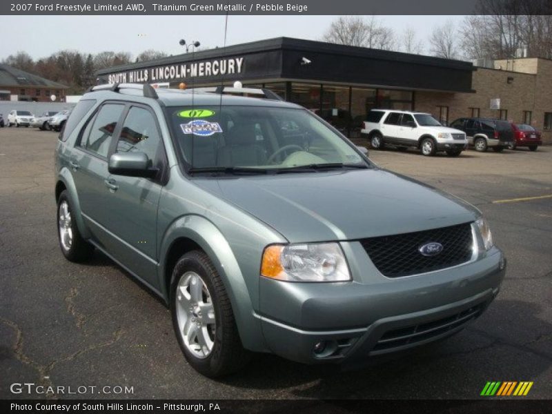 Titanium Green Metallic / Pebble Beige 2007 Ford Freestyle Limited AWD