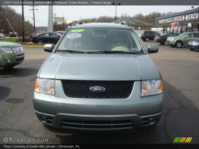 Titanium Green Metallic / Pebble Beige 2007 Ford Freestyle Limited AWD