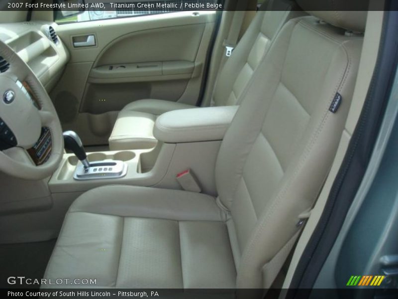 Titanium Green Metallic / Pebble Beige 2007 Ford Freestyle Limited AWD