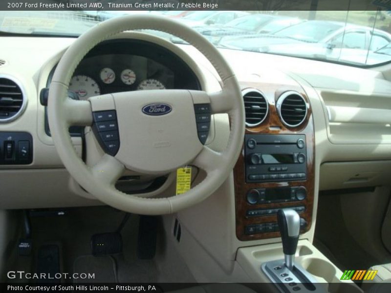 Titanium Green Metallic / Pebble Beige 2007 Ford Freestyle Limited AWD