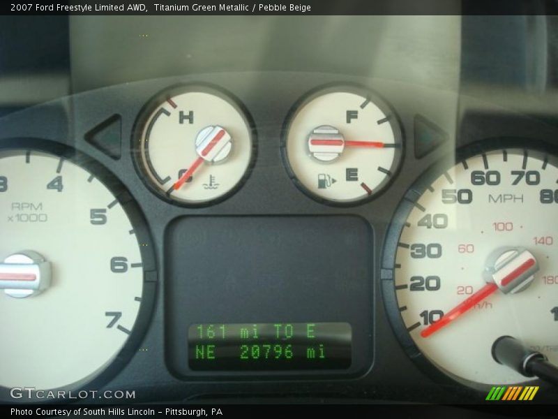 Titanium Green Metallic / Pebble Beige 2007 Ford Freestyle Limited AWD