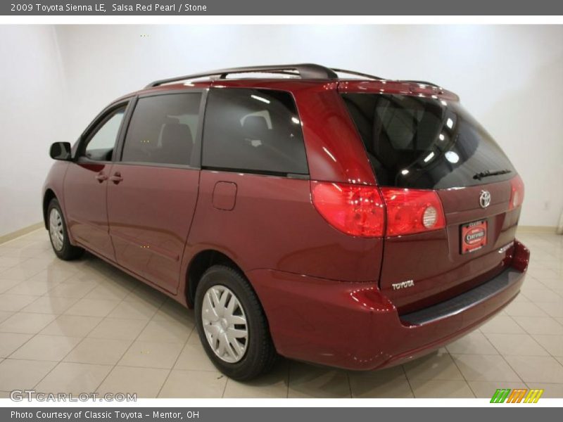 Salsa Red Pearl / Stone 2009 Toyota Sienna LE
