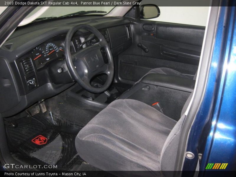 Patriot Blue Pearl / Dark Slate Gray 2003 Dodge Dakota SXT Regular Cab 4x4