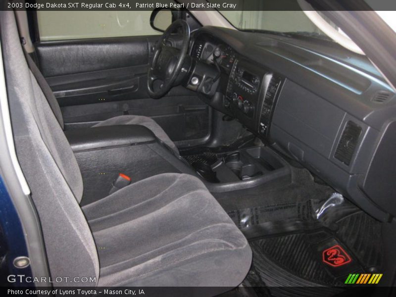 Patriot Blue Pearl / Dark Slate Gray 2003 Dodge Dakota SXT Regular Cab 4x4