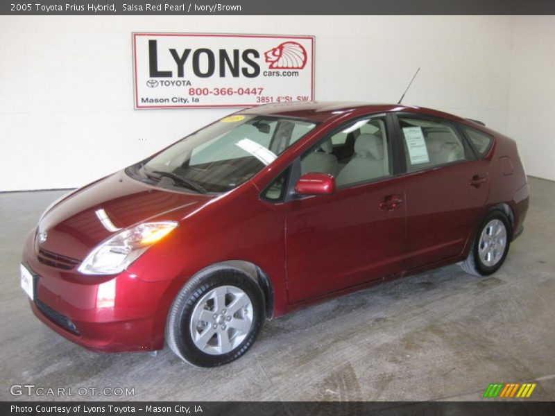 Salsa Red Pearl / Ivory/Brown 2005 Toyota Prius Hybrid