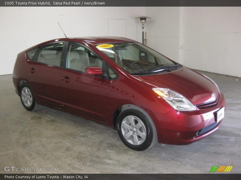 Salsa Red Pearl / Ivory/Brown 2005 Toyota Prius Hybrid