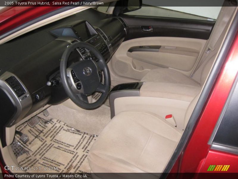 Salsa Red Pearl / Ivory/Brown 2005 Toyota Prius Hybrid