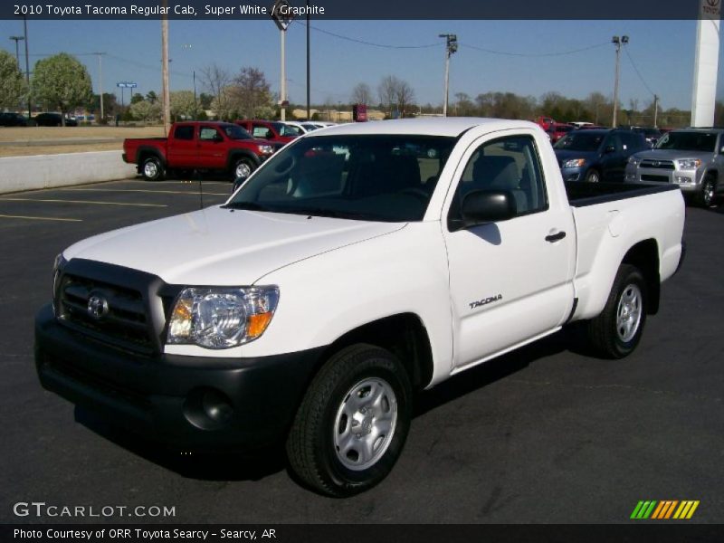 Super White / Graphite 2010 Toyota Tacoma Regular Cab
