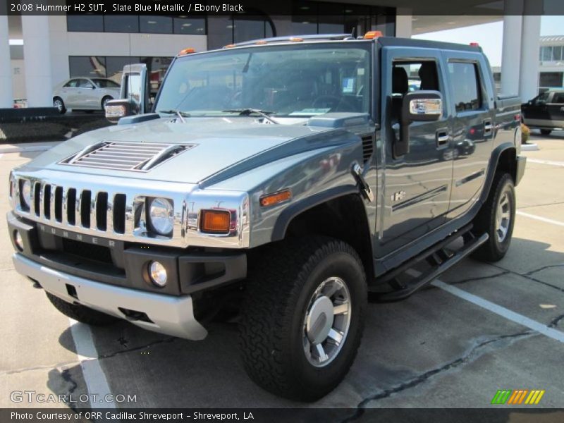 Slate Blue Metallic / Ebony Black 2008 Hummer H2 SUT