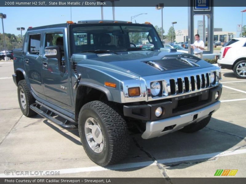 Slate Blue Metallic / Ebony Black 2008 Hummer H2 SUT