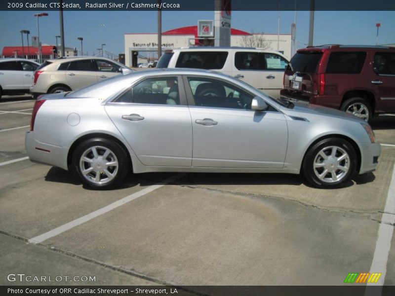 Radiant Silver / Cashmere/Cocoa 2009 Cadillac CTS Sedan