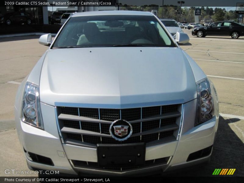 Radiant Silver / Cashmere/Cocoa 2009 Cadillac CTS Sedan