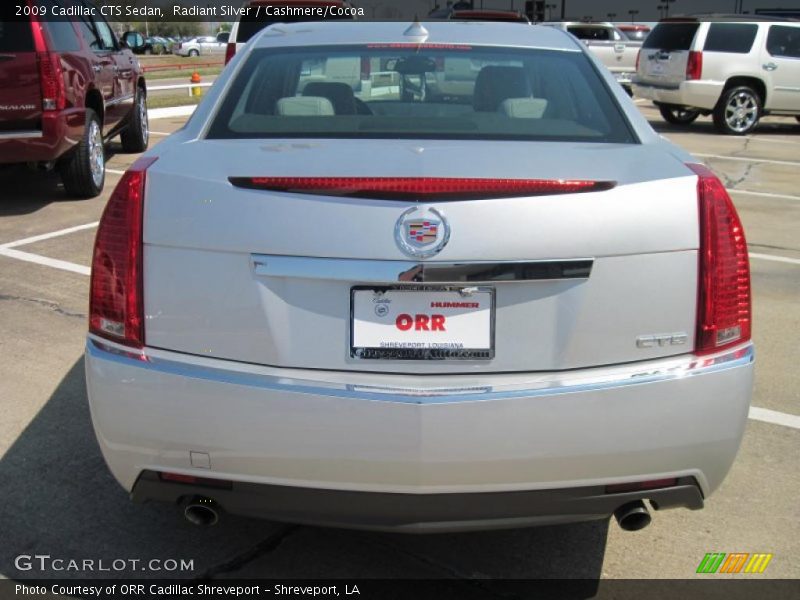 Radiant Silver / Cashmere/Cocoa 2009 Cadillac CTS Sedan