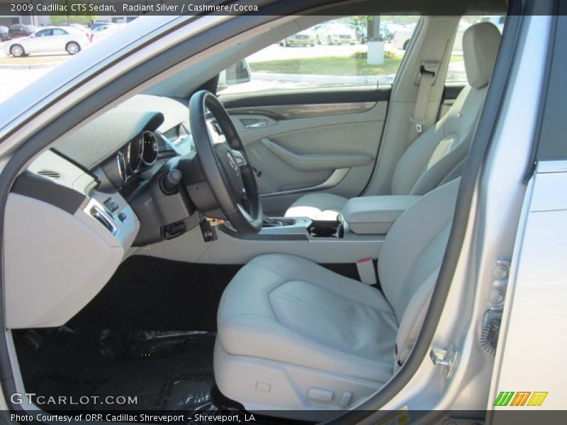 Radiant Silver / Cashmere/Cocoa 2009 Cadillac CTS Sedan