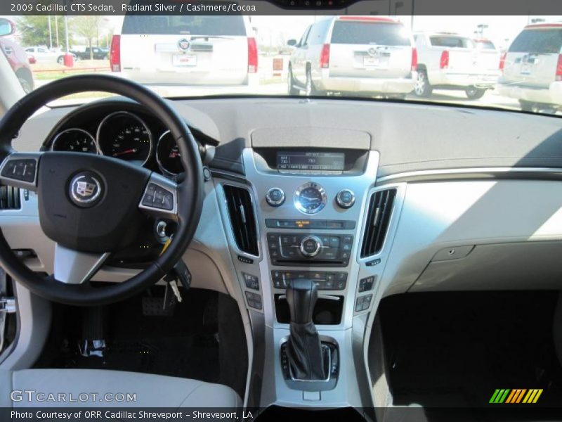 Radiant Silver / Cashmere/Cocoa 2009 Cadillac CTS Sedan