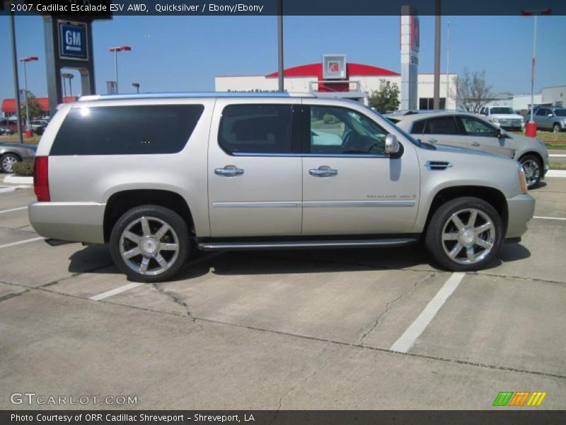 Quicksilver / Ebony/Ebony 2007 Cadillac Escalade ESV AWD
