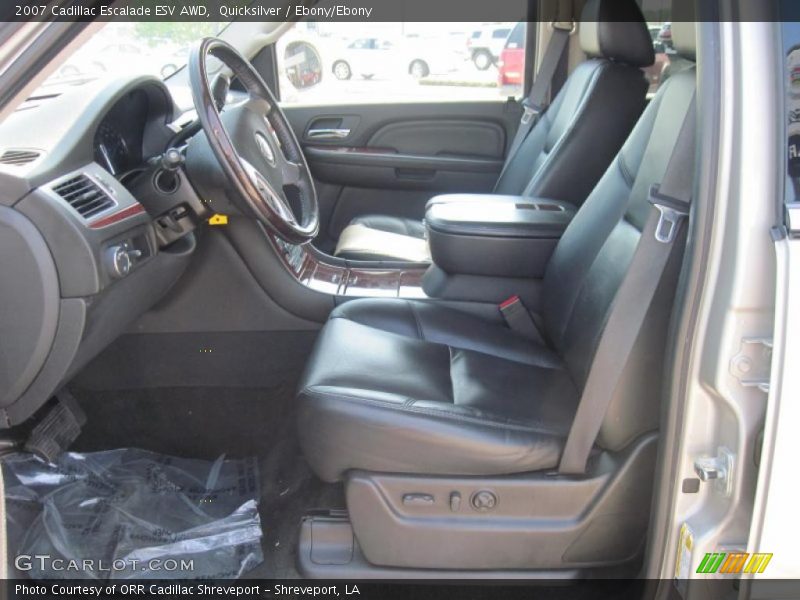 Quicksilver / Ebony/Ebony 2007 Cadillac Escalade ESV AWD