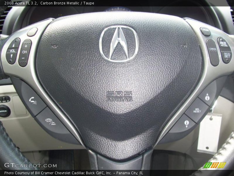 Carbon Bronze Metallic / Taupe 2008 Acura TL 3.2