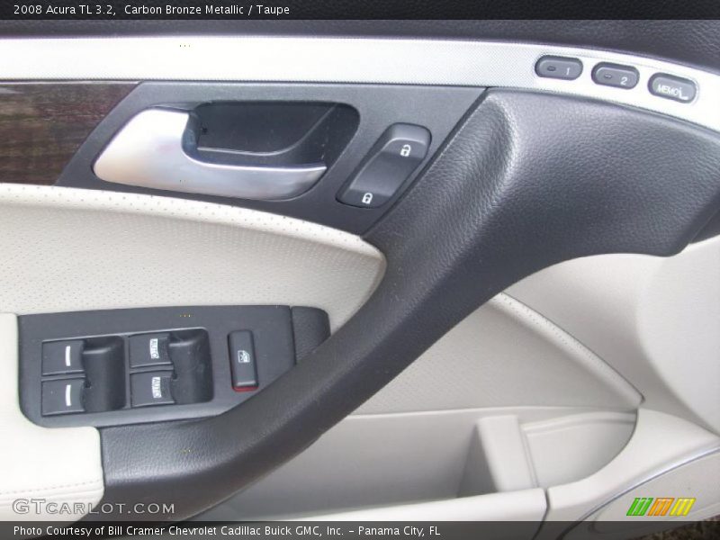 Carbon Bronze Metallic / Taupe 2008 Acura TL 3.2