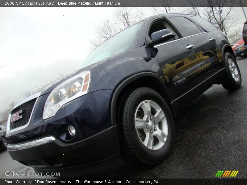 Deep Blue Metallic / Light Titanium 2008 GMC Acadia SLT AWD