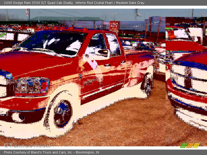 Inferno Red Crystal Pearl / Medium Slate Gray 2006 Dodge Ram 3500 SLT Quad Cab Dually