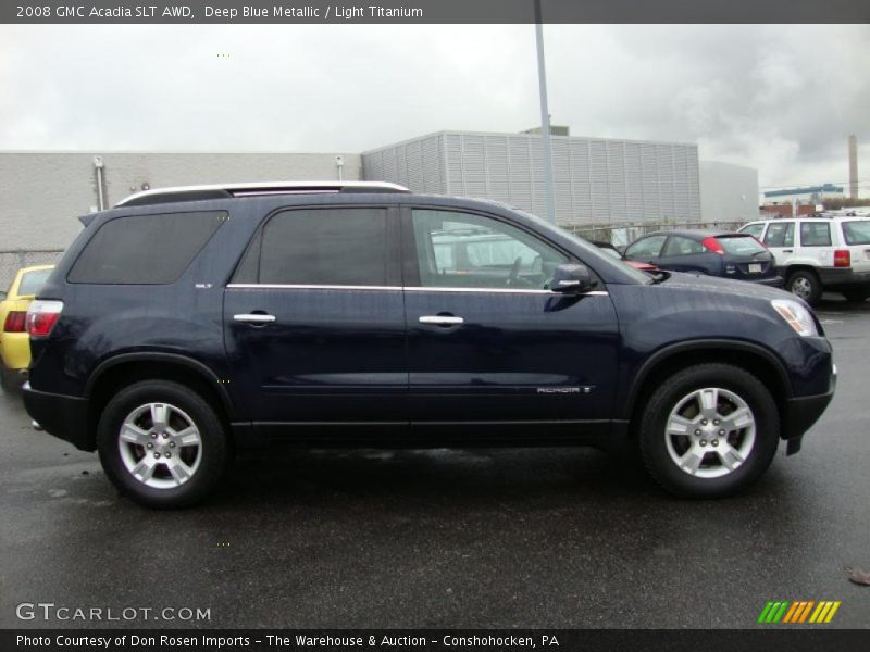 Deep Blue Metallic / Light Titanium 2008 GMC Acadia SLT AWD