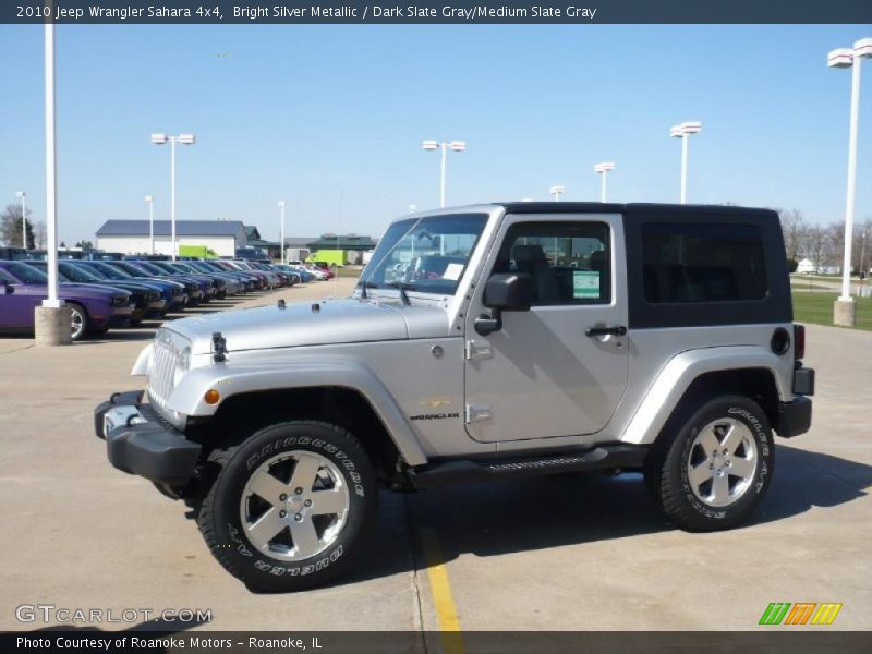 Bright Silver Metallic / Dark Slate Gray/Medium Slate Gray 2010 Jeep Wrangler Sahara 4x4