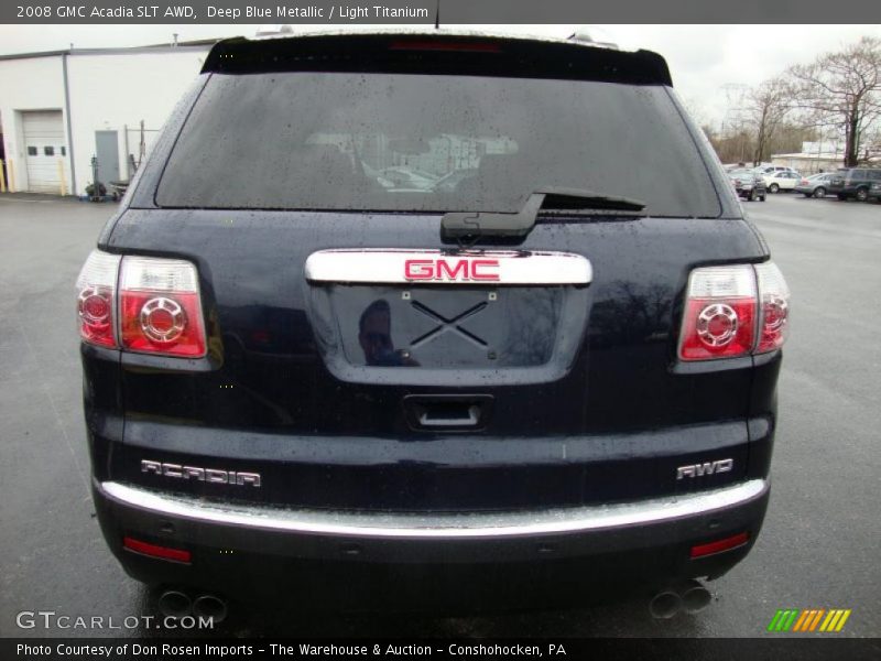 Deep Blue Metallic / Light Titanium 2008 GMC Acadia SLT AWD