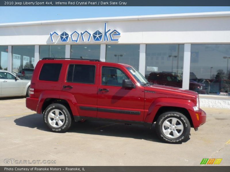 Inferno Red Crystal Pearl / Dark Slate Gray 2010 Jeep Liberty Sport 4x4