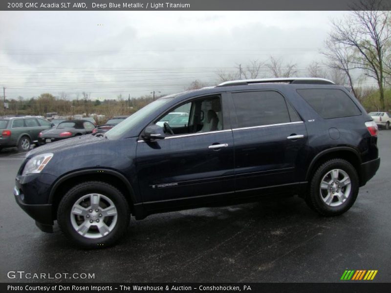 Deep Blue Metallic / Light Titanium 2008 GMC Acadia SLT AWD